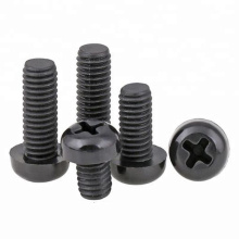 M2*8mm M10 Plastic In Black Color Phillips Pan Round Head Machine Screw